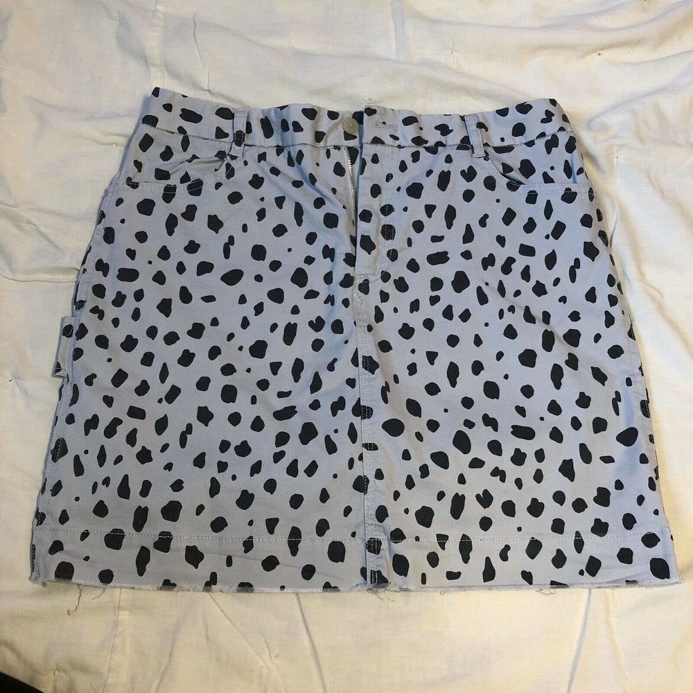 ATM Animal Print Skirt Grey Cheetah size 8 New
